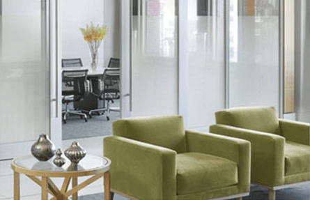 Fasha gradient film on glass door – stylish privacy