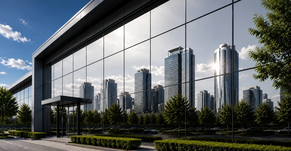 Modern glass appearance with One Way Film